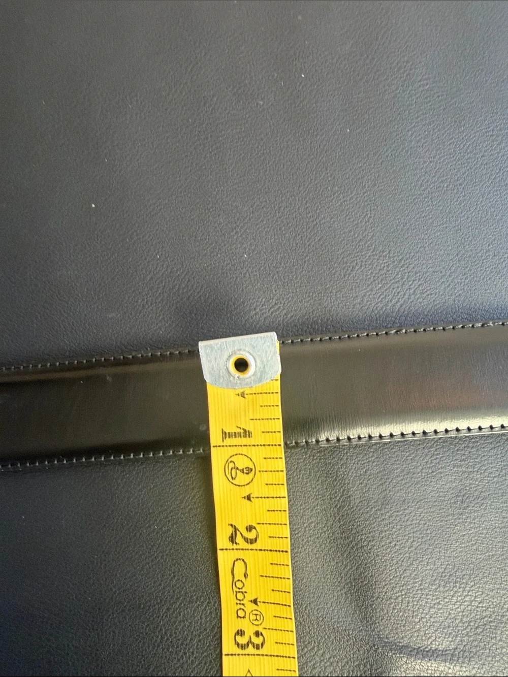 BOSS Hugo Boss Black Silver Logo Plaque Belt Unmarked Size